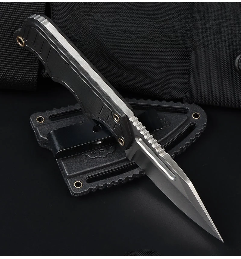 Новое горячее мини-ожерелье с карманом и фиксированным лезвиемG10, ручка 5Cr15MoV, лезвие EDC, походный инструмент, нож с ножнами, многофункциональный уличный нож