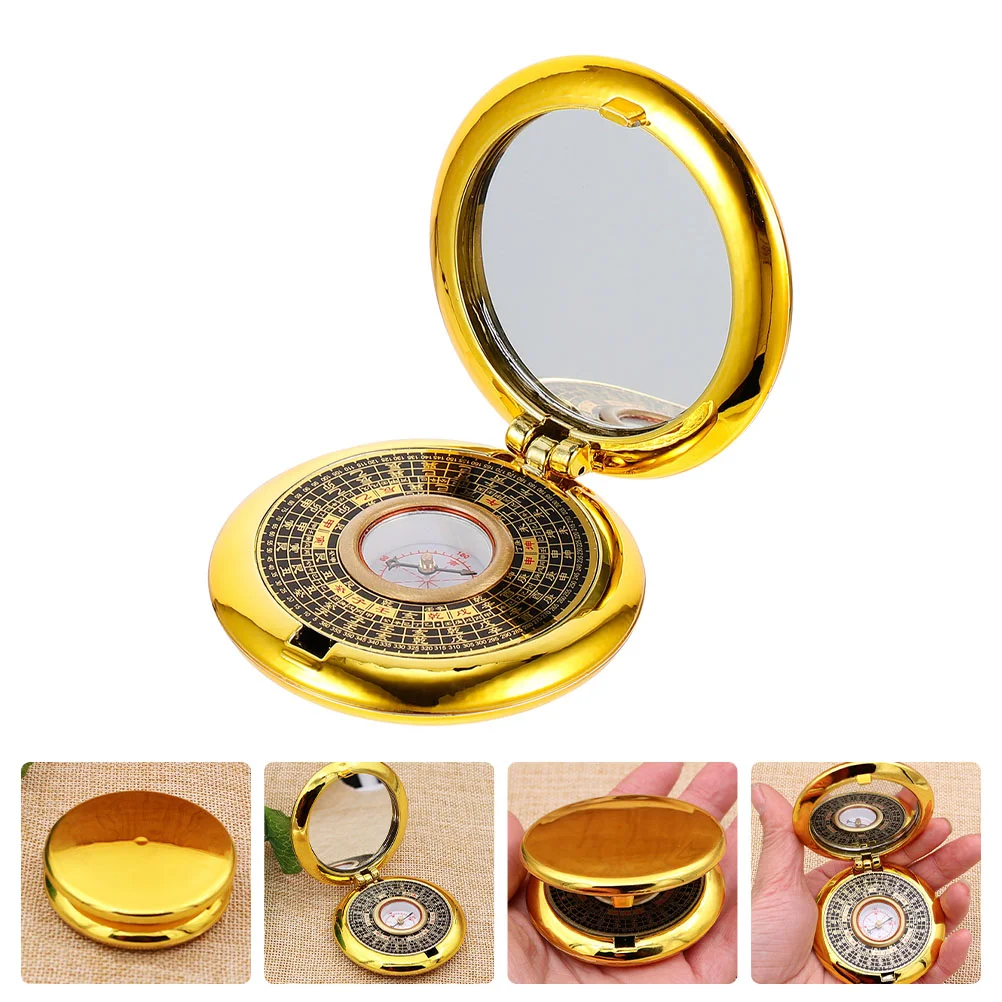 

Pocket Compass Chinese Mini Translate Vintage Metal Hiking Multi-functional Travel