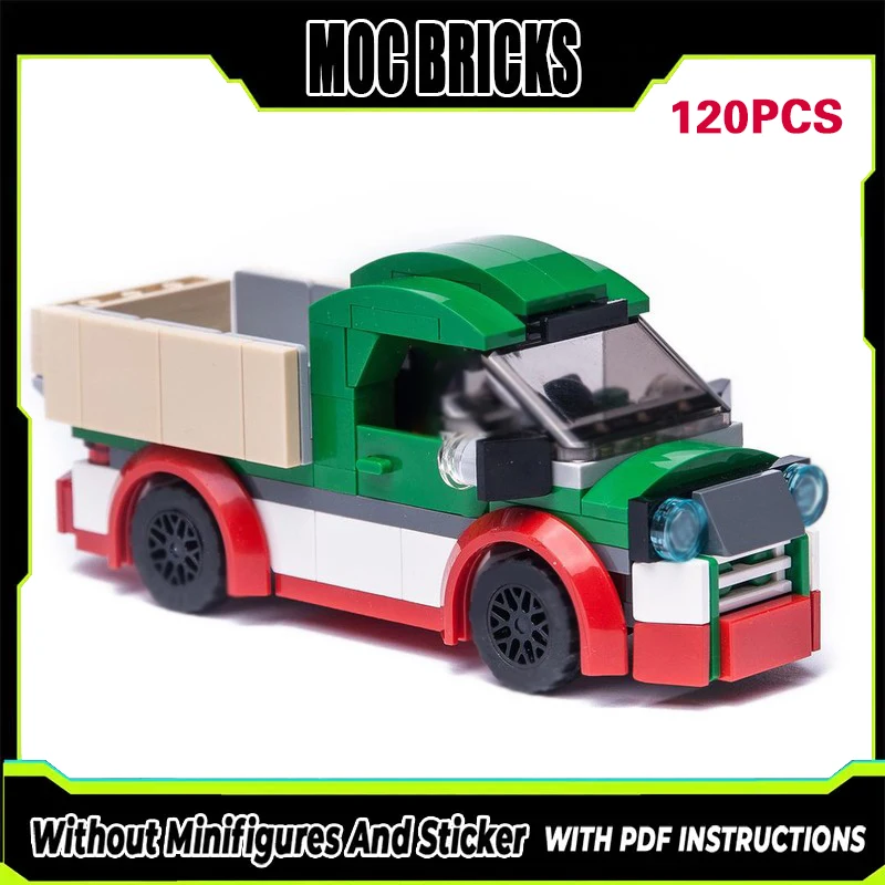

City Car Model MOC Building Bricks Large Cargo Transport Truck Modular Technology Gifts Holiday Assemble Children Toys Suit