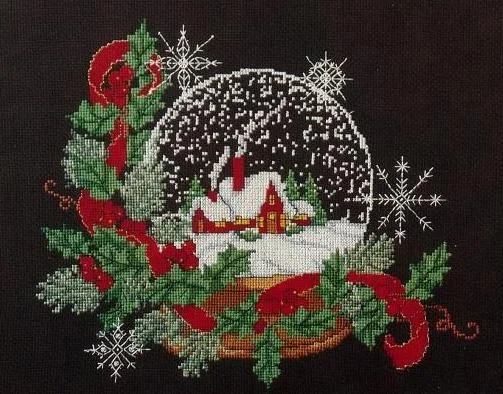 15-christmas crystal ball 39-34 DIY Cross Stitch Kit Aida 11CT 14CT Canvas Fabric Embroidery Set Living Room Cross Stitch Fabric