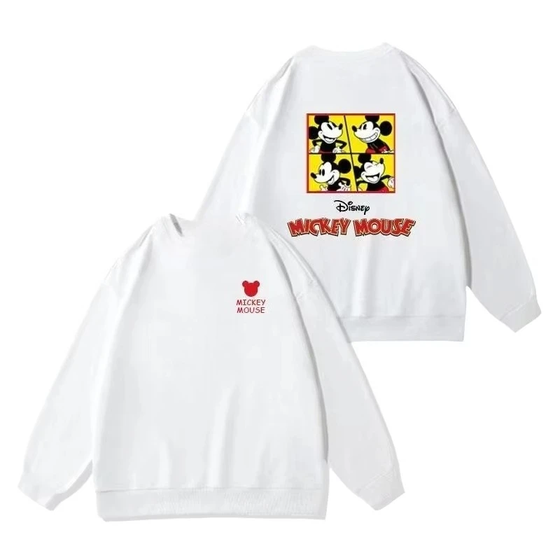 

MINISO, осенняя одежда для маленьких девочек, детский свитшот с длинными рукавами и принтом «Дональд Дисней» для мальчиков и Микки, мягкий дышащий топ с героями мультфильмов