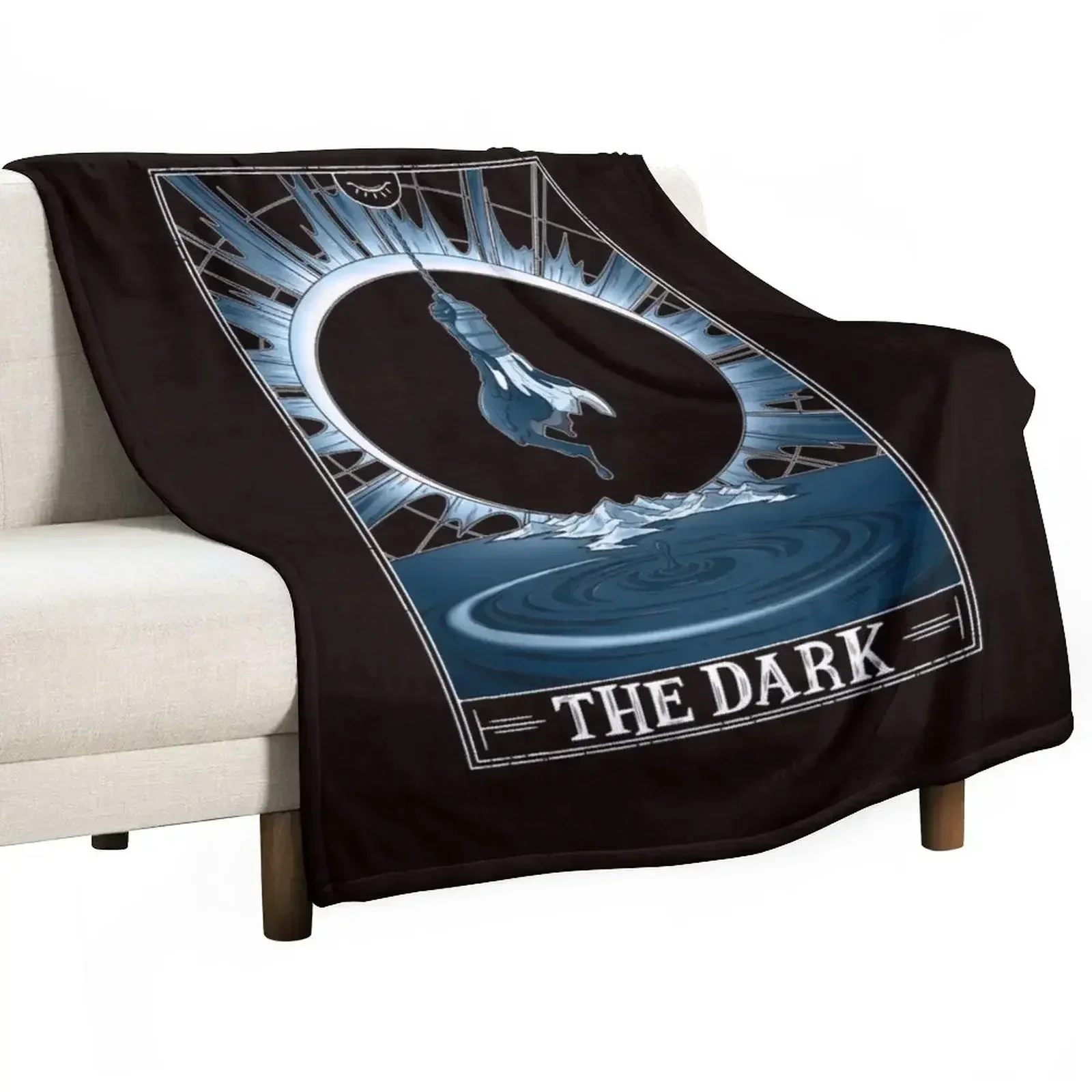 

The Dark Tarotesque - (Dark) Throw Blanket Travel Size Cozy Blanket for Plane Train