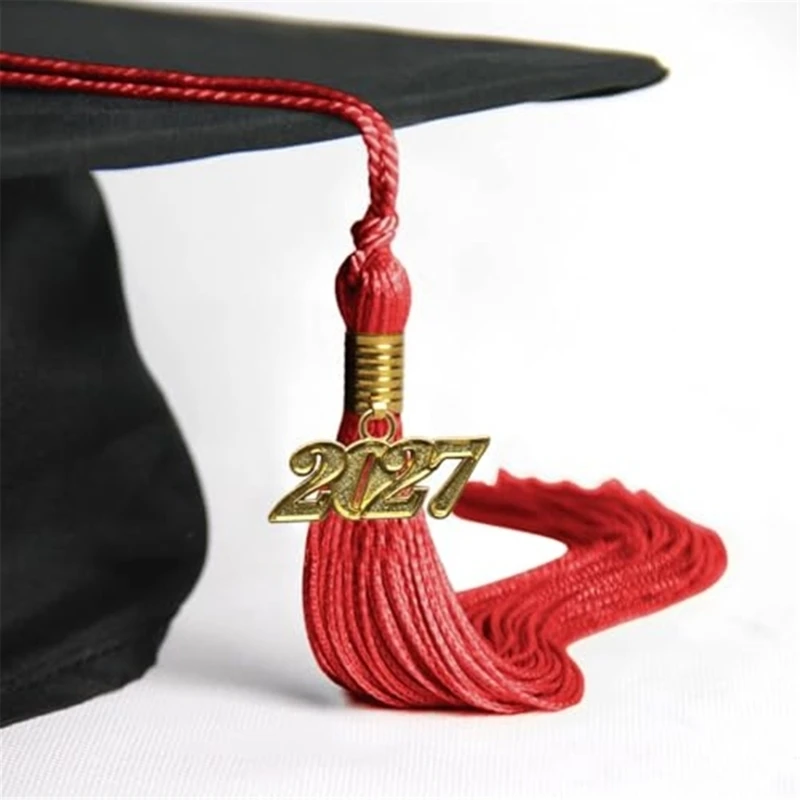 Glands remise diplôme 97BA 2027, fixation casquette, emblèmes d'année, décoration DIY en Polyester