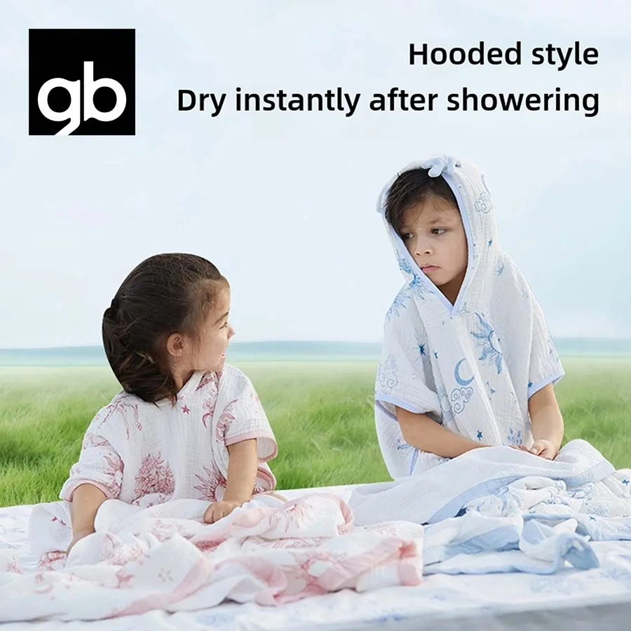 

gb 6-layer bubble pure cotton gauze 100% high-quality cotton cape bath towel 7A level antibacterial instant suction soft and com