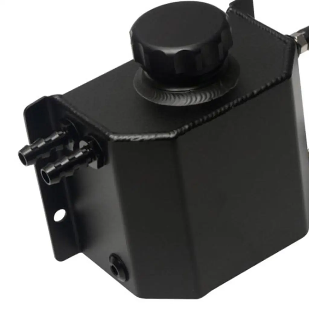 Universal Engine Oil Catch Can 1L Billet Aluminum Breather Tank Automotive Part for Motor Upgrade