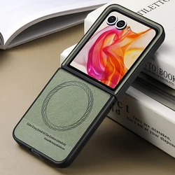 Luxury Case For Motorola Razr 60 50 40 Ultra 5G Wireless charging Magnet Back Cover Moto Razr Plus 2024 Case Razr 40 50 60 Funda