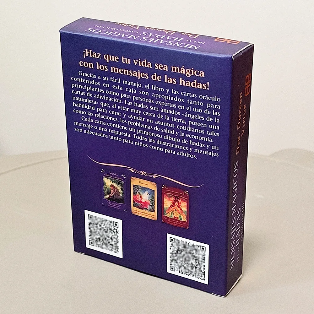 Magic Messages Of Fairies Oracle Deck - 44pcs Spanish Fairy Oracle Cards Virtue Divination Deck Spiritual Guidance Spanish Ver.