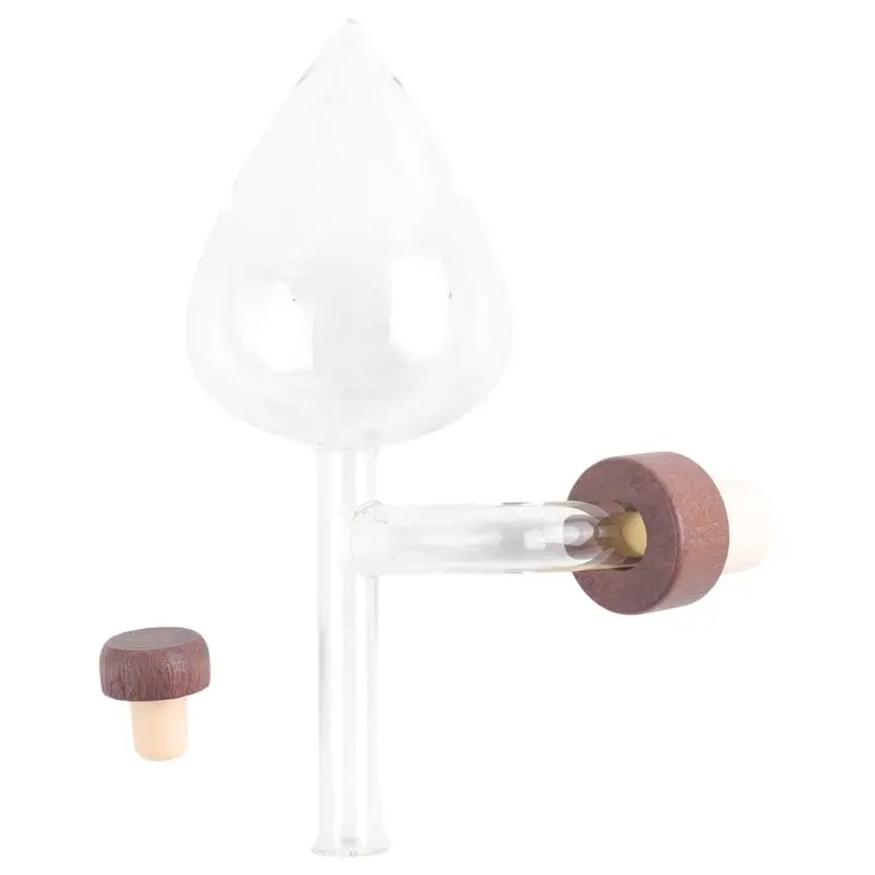 ABKS-Red Wine Aerator Portable Bottle Pourer Quick Decanter Glass Shaping Device Round/Peach Shaped Transparent Design Peach Typ