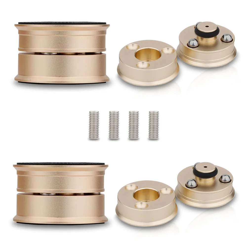 4Pcs Hifi Speakers Amplifier Chassis Stainless Steel Ball  Anti-shock Absorber Feet Pads Vibration Absorption Stands 39mm*24mm