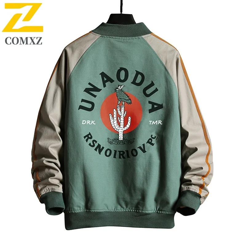 

COMXZ 2025 Men Factory Direct Spring Autumn Bestseller Youth Mens Jacket Student Autumn Stand Collar Coat Casual windbreaker