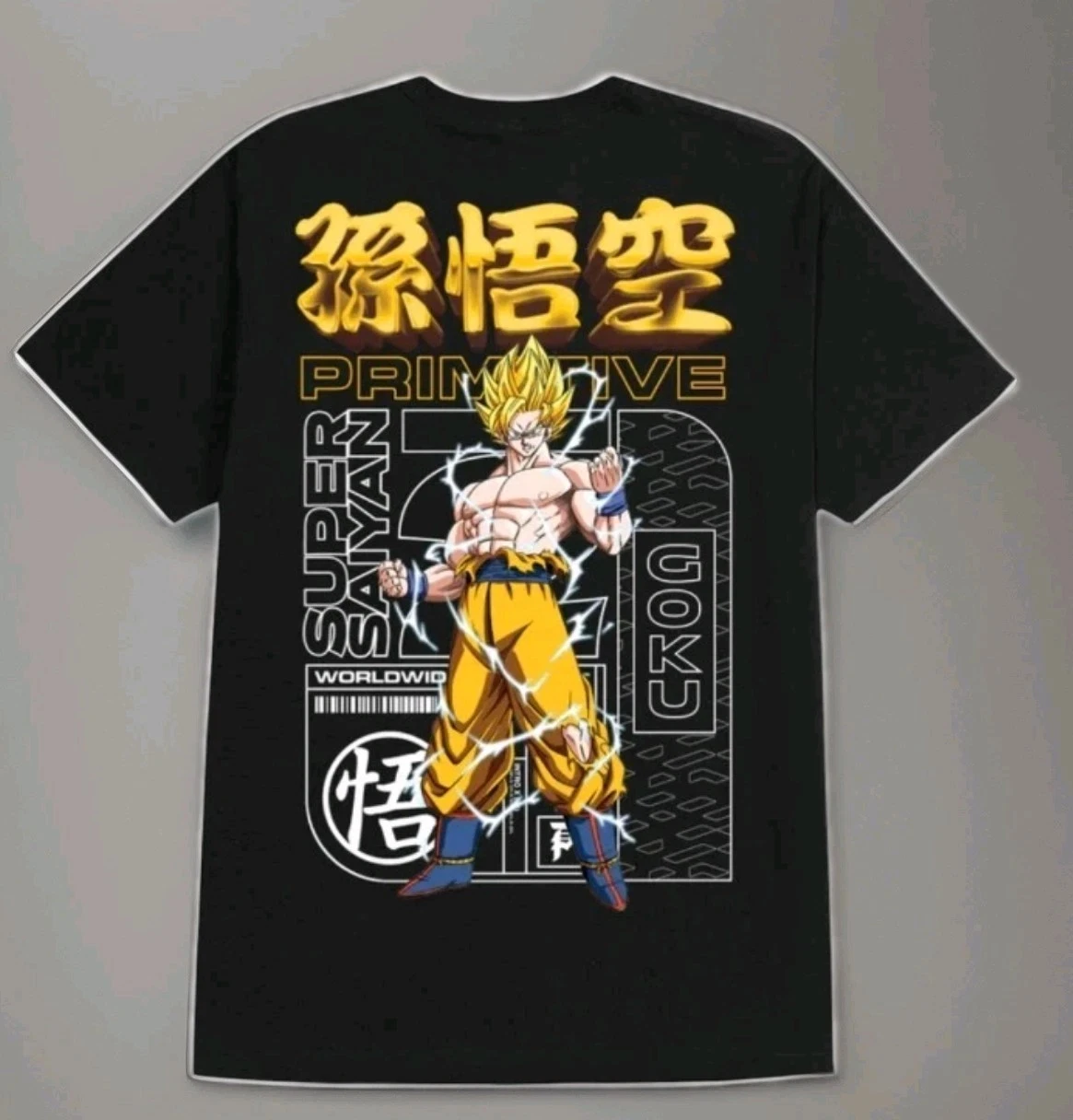 

Футболка Dragon Ball Z X Original Skatewear Black Spirit для мужчин 2026 года — комфортная, дышащая, высококачественная модель
