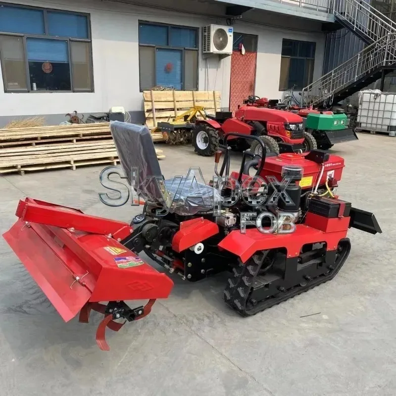 Tracked Farm Cultivator With Digging Arm All In One Tilling Digging Equipment Supporting Multiple Multifunctional Custom FOB
