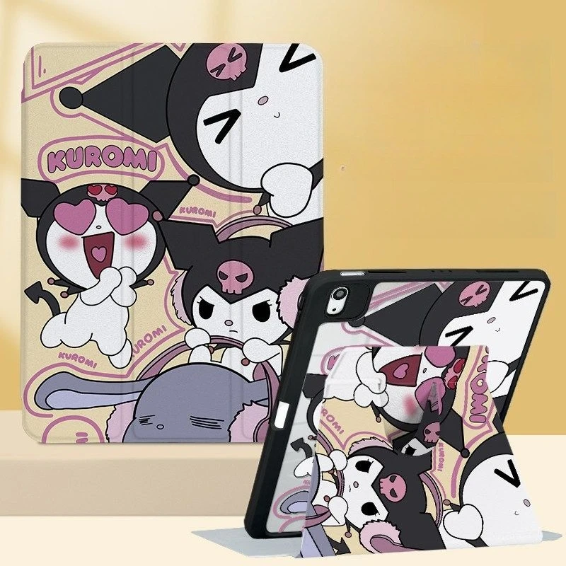 For iPad A16 11th 2025 Air7 11in Pro 21 9th 10.2in Tablet case 10th Gen Air4 5 10.9in Cartoon Kuromi case Mini7 6 8.3in Cover - Image 3