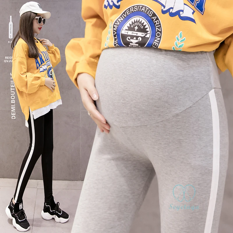 

Spring Autumn Maternity Pencil Pants High Waist Baby Care Supports Belly Legging Clothes for Pregnant Women Casual Pregnancy