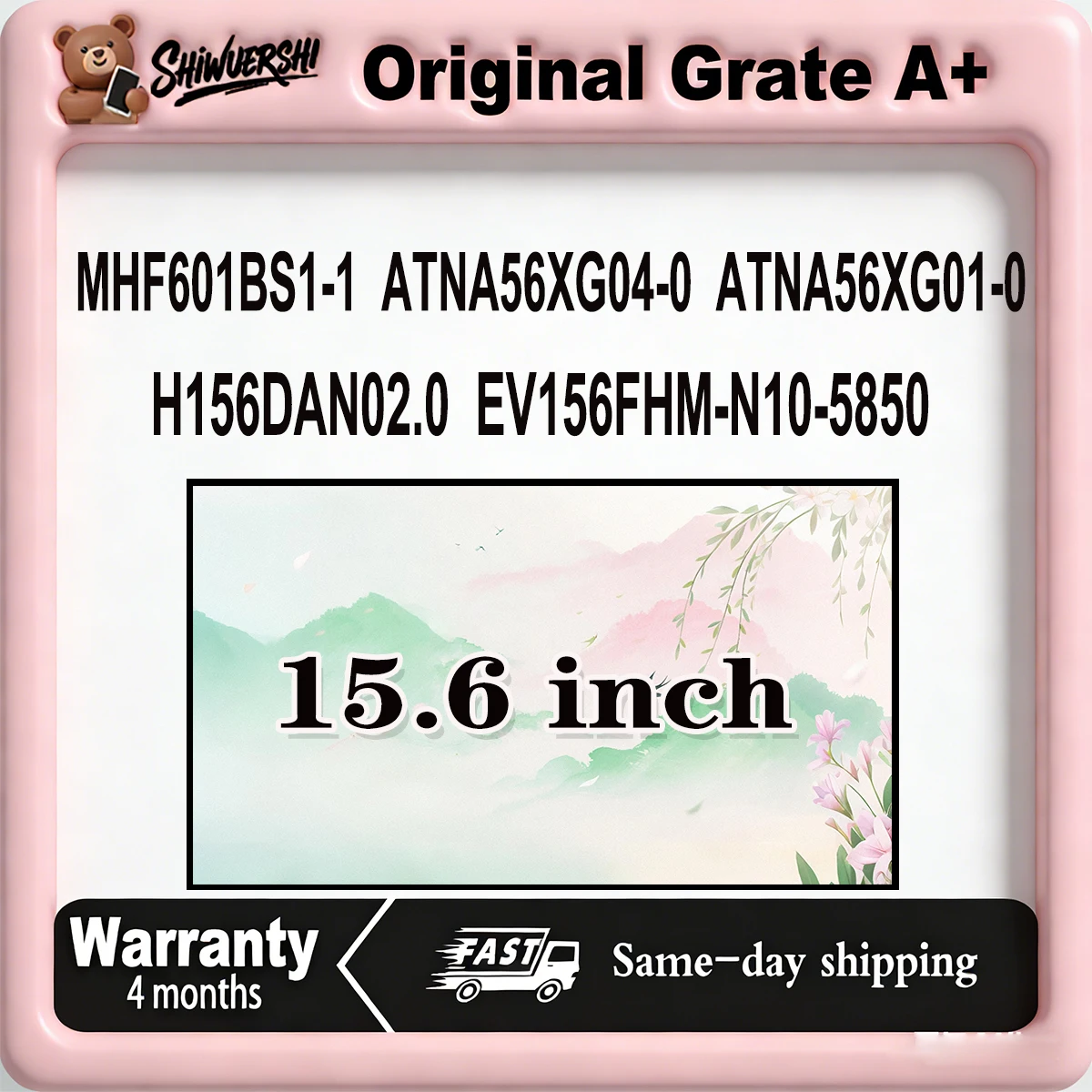 

Оригинальный новый тонкий ЖК-экран для ноутбука A+ 15,6 дюйма MHF601BS1 1 ATNA56XG04 0 ATNA56XG01 0 H156DAN02.0 EV156FHM N10 5850
