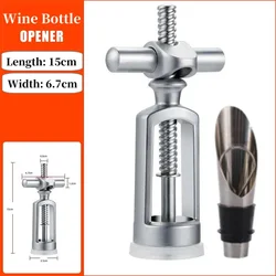 Multifunctional Red Wine Bottle Opener Portable Corkscrew Bottle Opener SteelWine Cork Remover Premium Winged Wine Bottle Opener