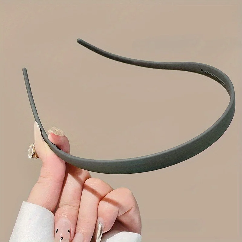 Minimalistisches, mattes Stirnband, U-förmiges Anti-Rutsch-Stirnband, geeignet für Frauen, modisches, vollständig abgestimmtes Haar-Accessoire – Detail 17