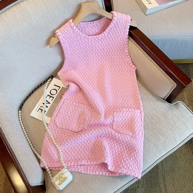 

Летнее женское платье AngHai Sle Luxury Svel Dr Ele Ladylike Small Fraance Wind, модное, миди, 2024