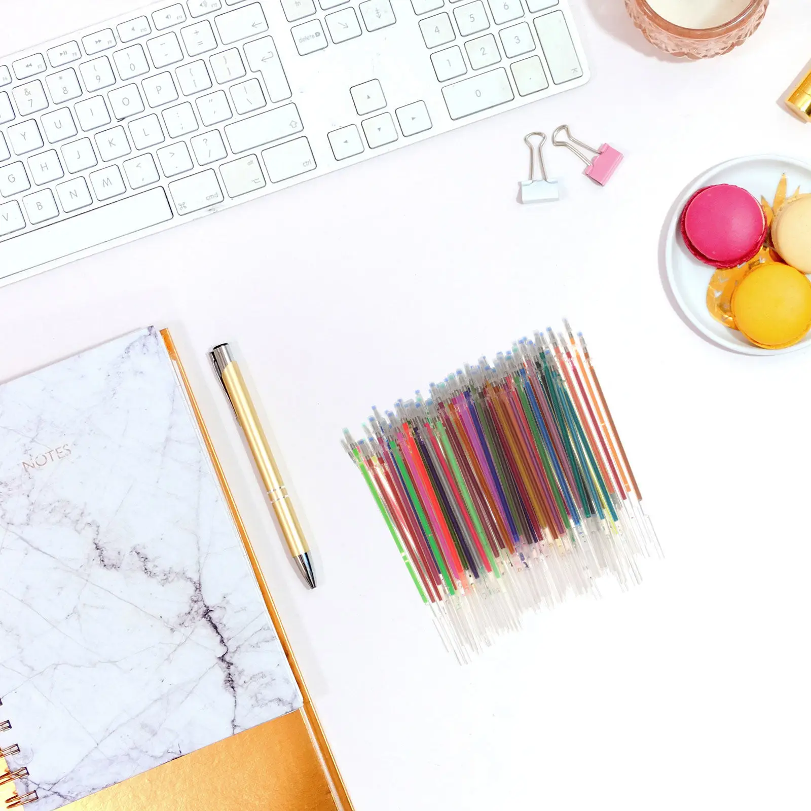 

Набор из 84 цветных гелевых ручек для дневника, рисования и скетчинга, сменные стержни