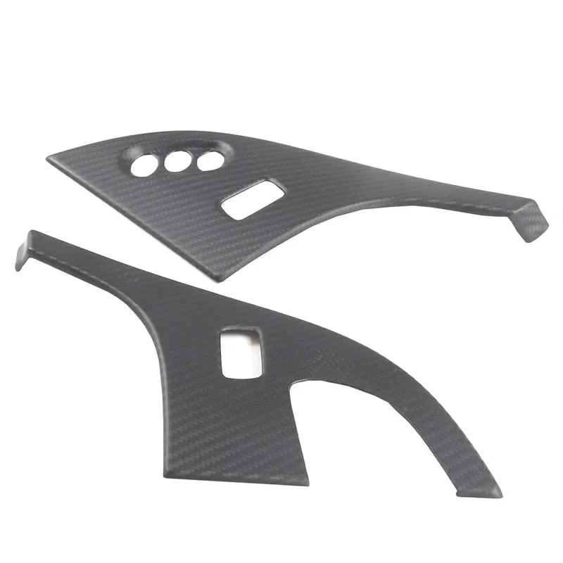 For 2005-2013 Corvette C6 Child Lock Panel Matte Real Carbon Fiber 2-piece Set