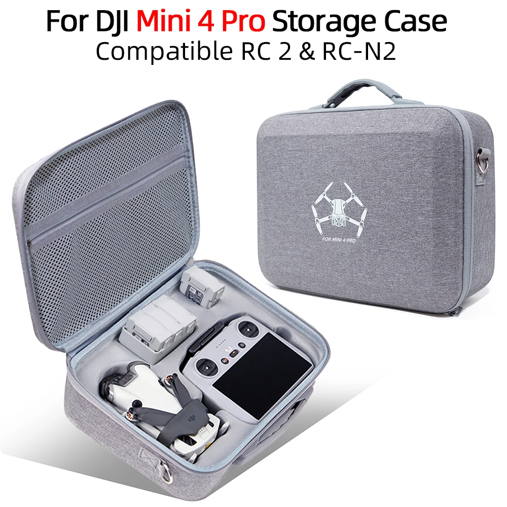 For DJI Mini 4 Pro Portable Storage Bag Carrying Case Travel Shoulder Bag Drone Accessories Scratch-Resistant Handbag