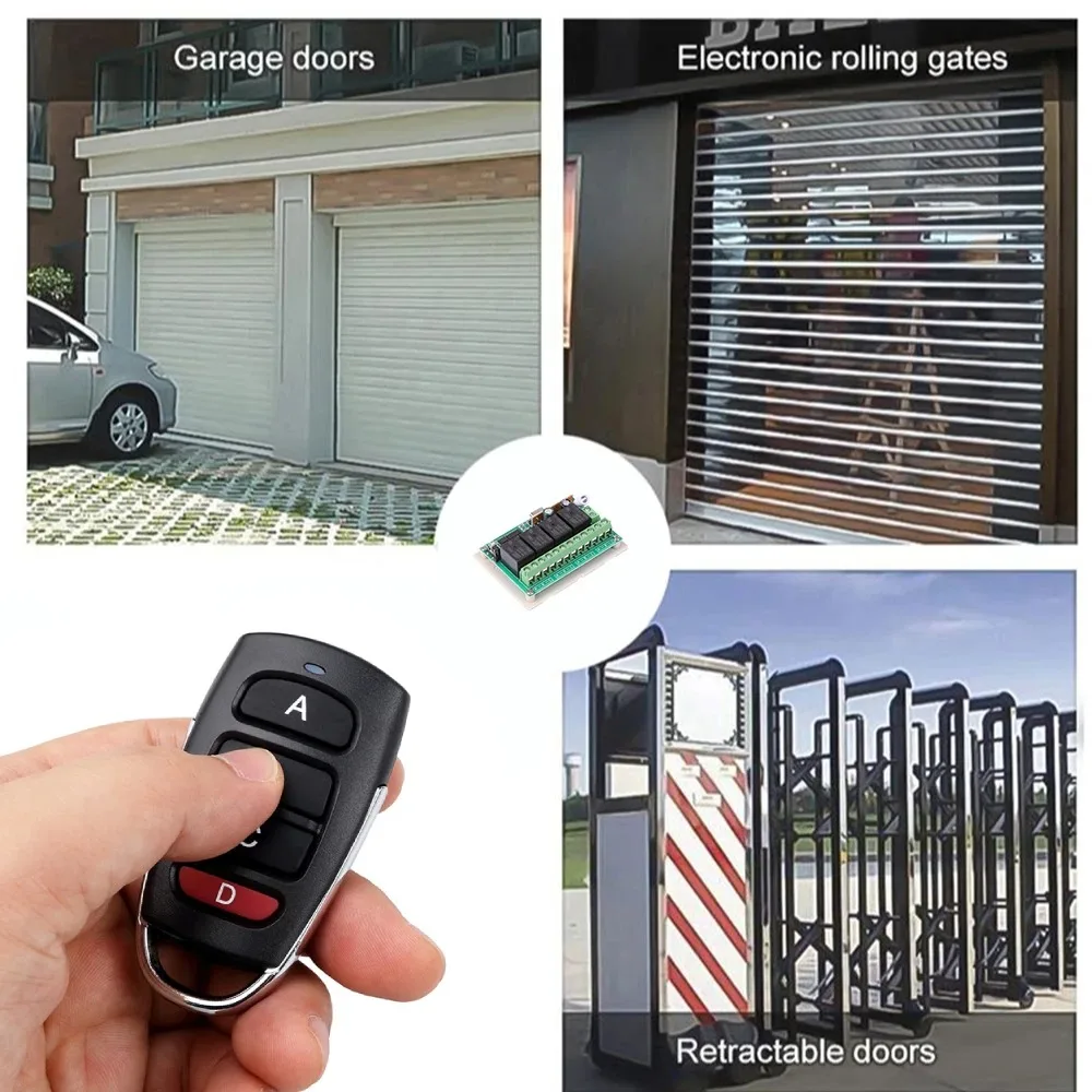 433 ميجا هرتز العالمي لاسلكي للتحكم عن بعد تيار مستمر 12 فولت 4CH وحدة التتابع استقبال EV1527 اللاسلكية التحكم عن بعد التبديل لمحرك تيار مستمر لتقوم بها بنفسك