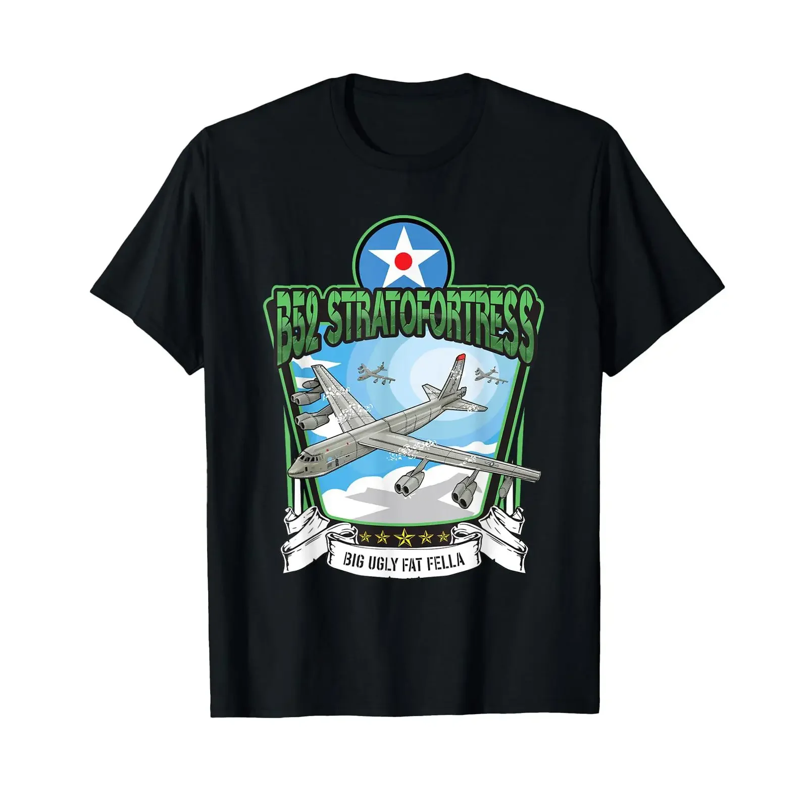 American Military Aircraft B 52 Stratofortress T Shirt vintage Washed Casual Stretched Slightly graphic designer clothes