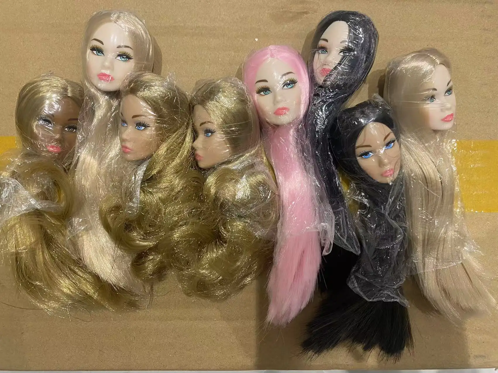 

29cm doll head European fashion head make up head DIY Toys for Girls children Gifts