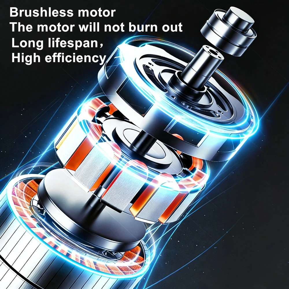9 INCH 3800W Cordless Lawn Mower Brushless Motor Electric Grass Trimmer Foldable Length Pruning Garden Tools NO Battery