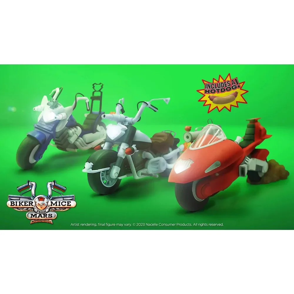 متوفر في المخزون NACELLE 1/12 بطل الرواية ثلاثة إخوة Nacelle السائق الفئران من فارس المريخ دراجة نارية الدعائم لجسم شخصيات الحركة 6in #3