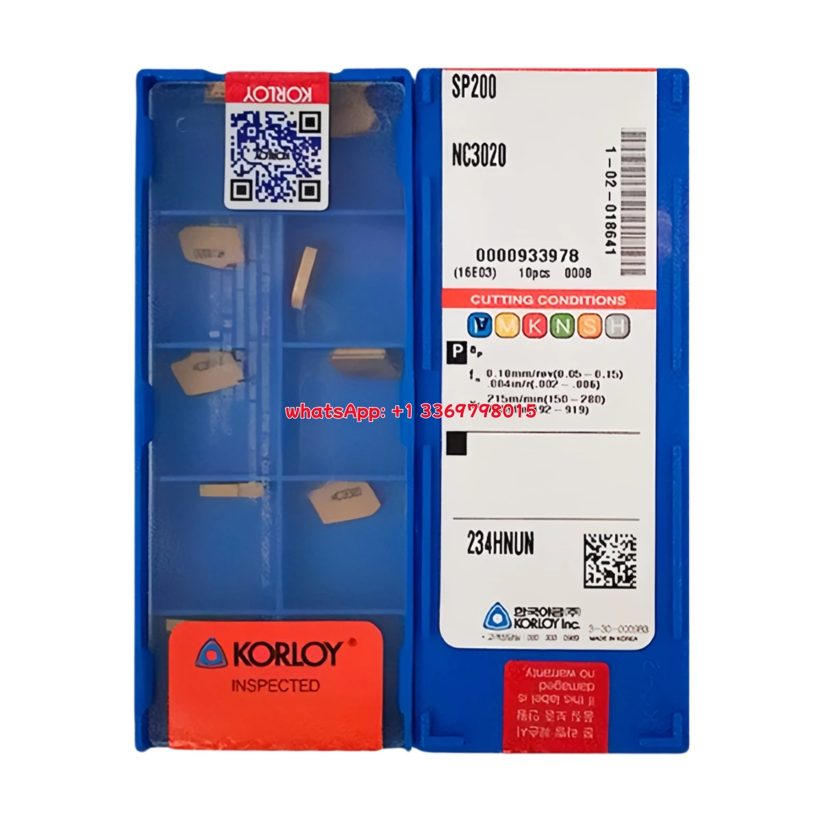 KORLOY 100% Original SP200 SP300 SP400 SP 500 PC9030 NC3030 2mm Sawman Parting Off Inserts Series Grooving Tool Carbide Inserts