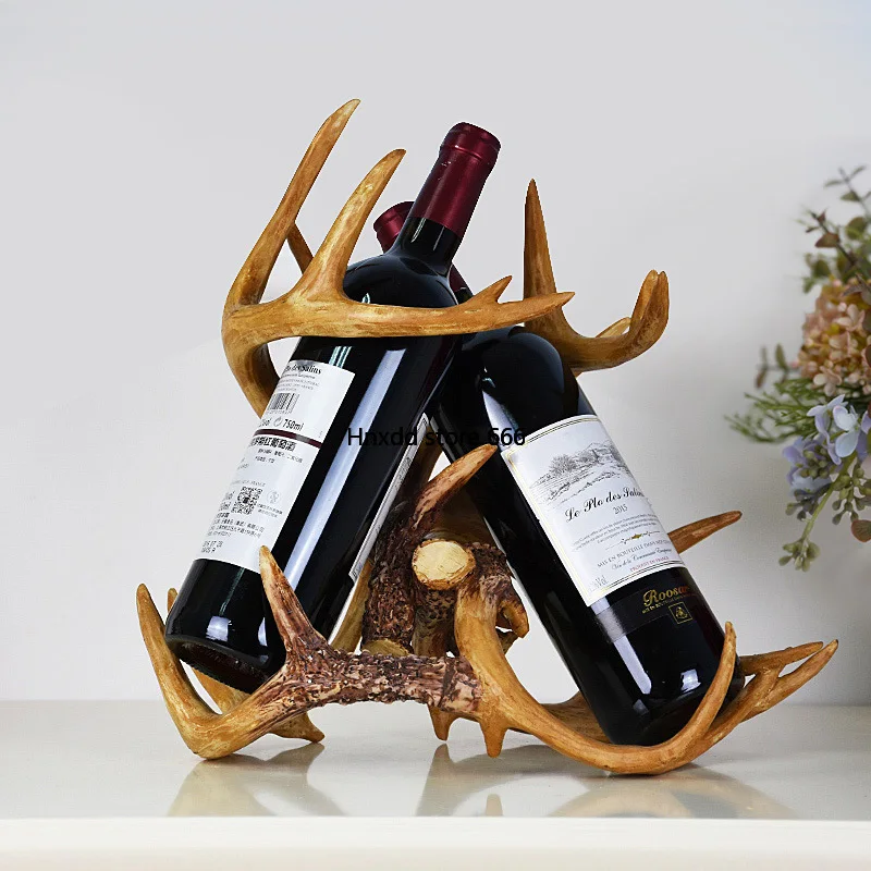 Luxury Elegant Wine Holder Basket Design Organizer Wine Rack Modern Resin Vintage Creative Suporte Vinho Kitchen Dining