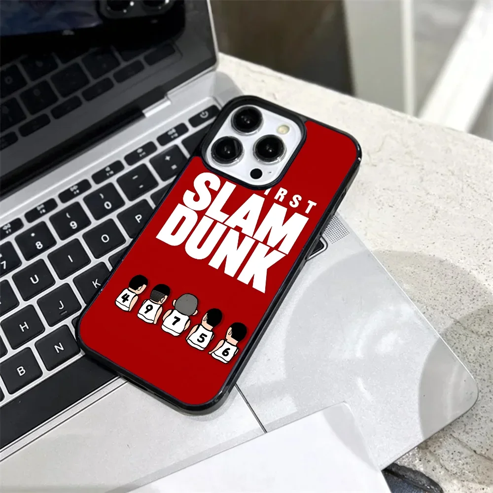 Anime S-SLAM DUNK Phone Case Strong Magnetic For IPhone 15 14 13 Pro Max 11 12 Mini Alex Mirror For Magsafe