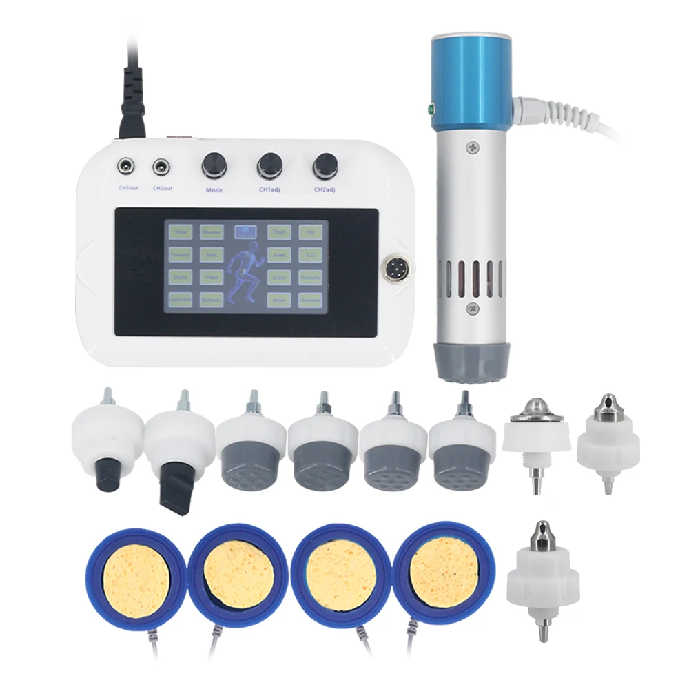 Professional Shock Wave Therapy Machine 300MJ For ED Treatment Relieve Arm Elbow Pain 10Heads Portable EMS Shockwave Massager