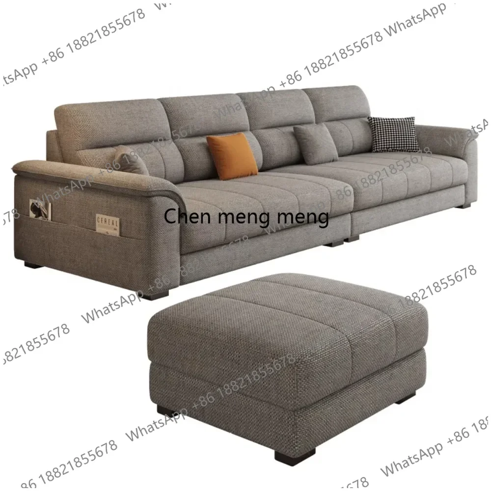 

Minimalist Gray Sofa Modern Lounge 2 Seater Luxury Sofa Couples Living Room Puff Relaxing Moveis