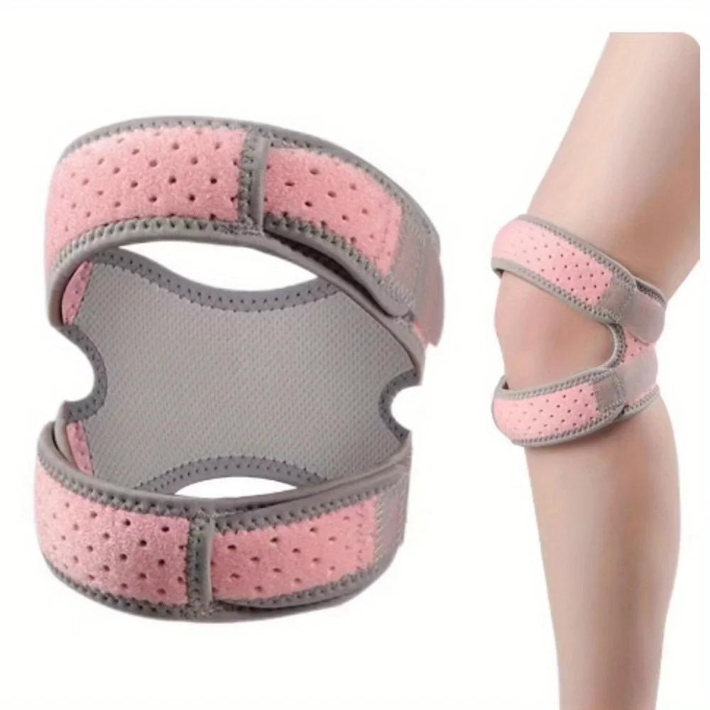 1PC Workout Knee Strap Adjustable Patella Knee Strap Breathable Compression Sleeve for Effective Knee Support Fastener