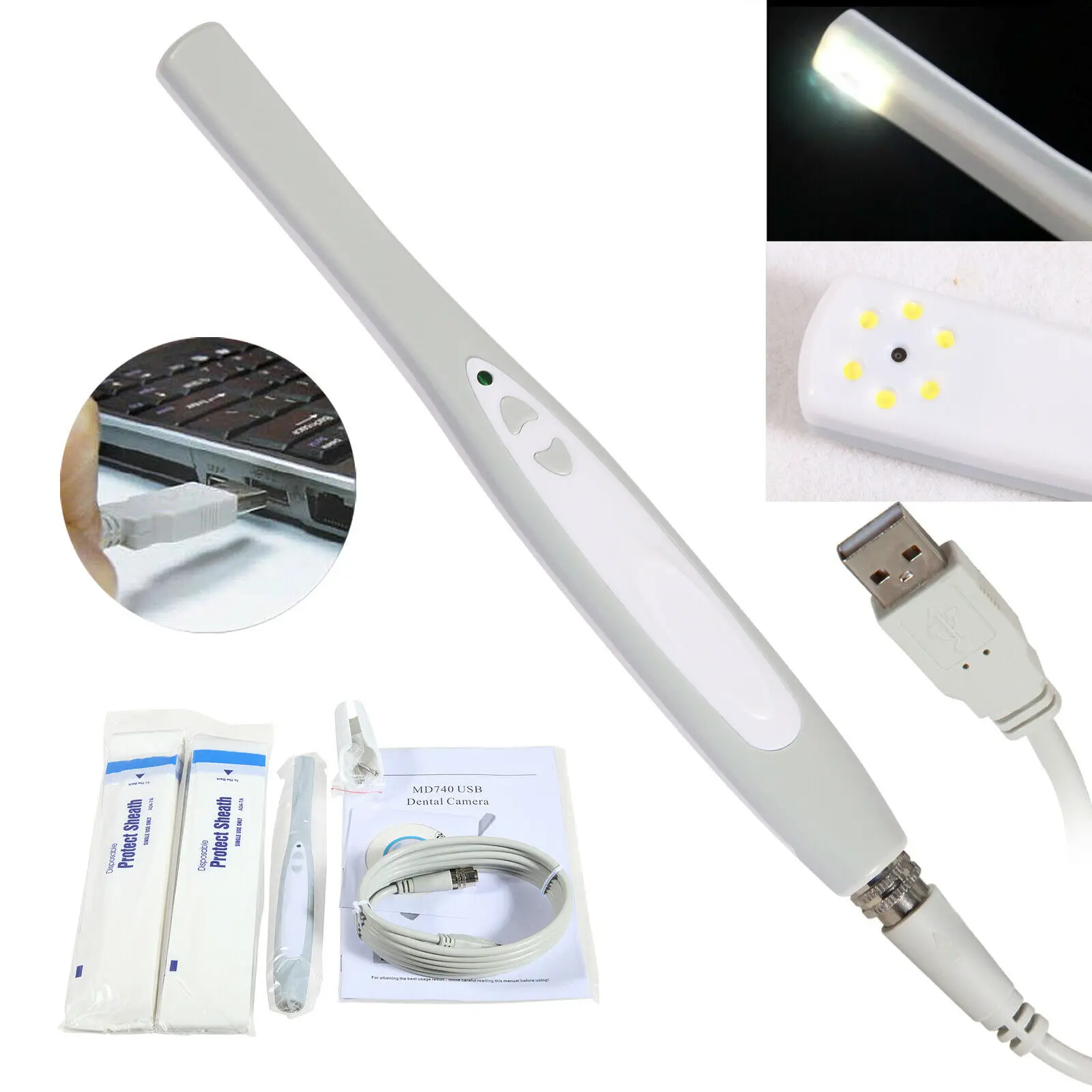 

2024 New Intraoral Oral Dental Camera USB-X PRO Imaging Systm MD740