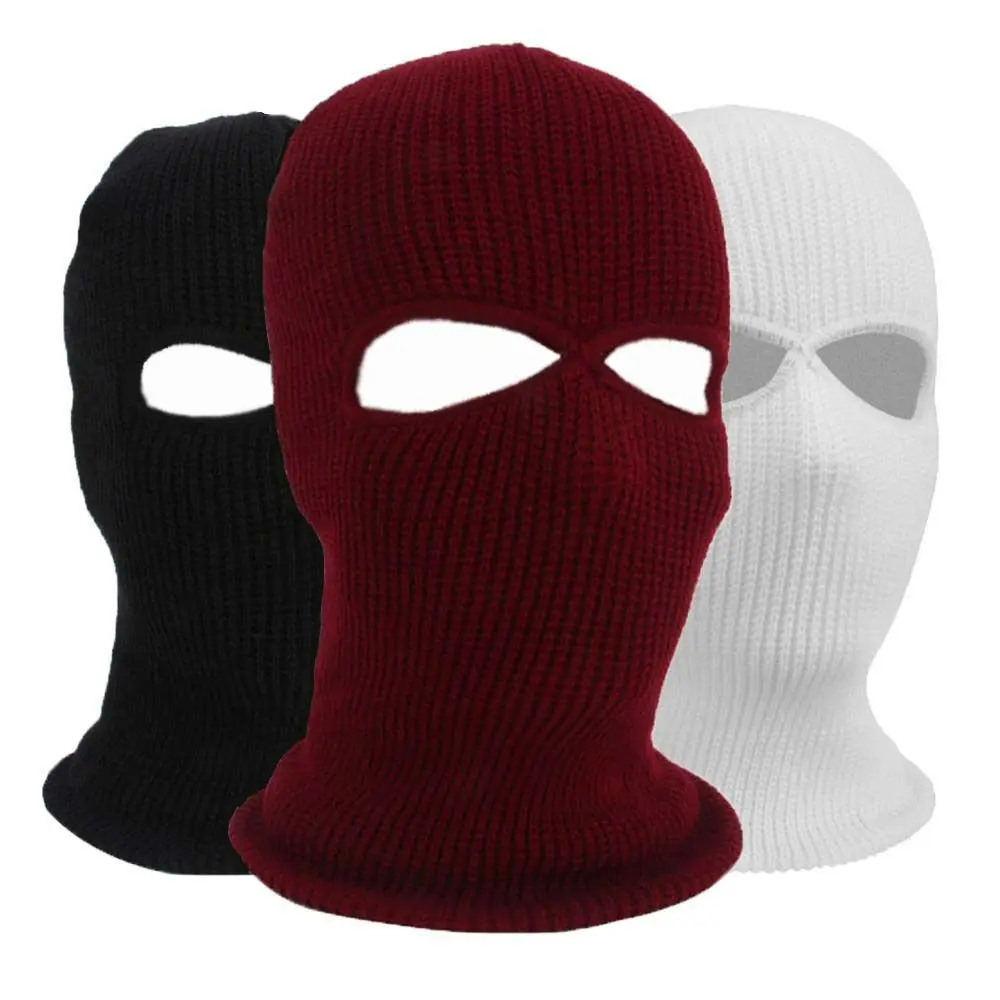 Women Men Full Face Motorcycle Helmet  Hat Ski Hat Winter Knit Cap Balaclava Hood