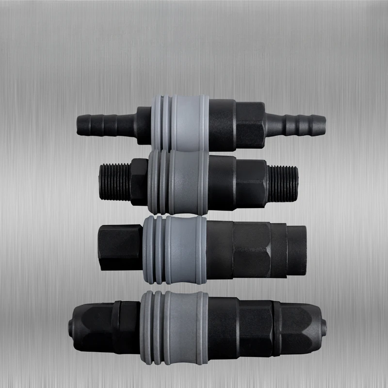 8 10 12 mm Hose Barb Twist 1/4" 3/8" 1/2" BSPT Male Female PVC Plastic Self-Lock Quick Connector Release Pneumatic Air