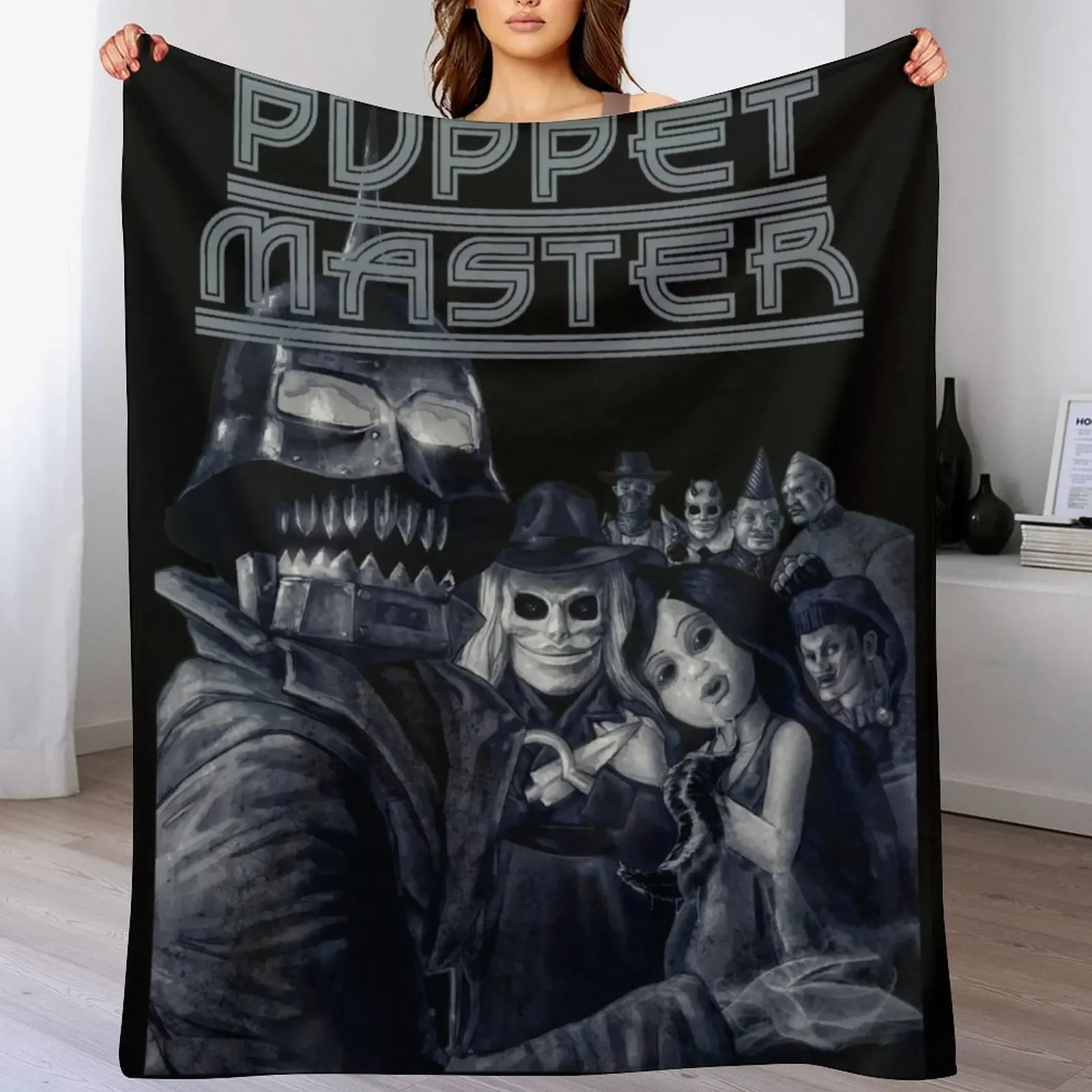 

Puppet Master Throw Blanket Flannel Fabric Comforter Beach Plaid on the sofa Blankets