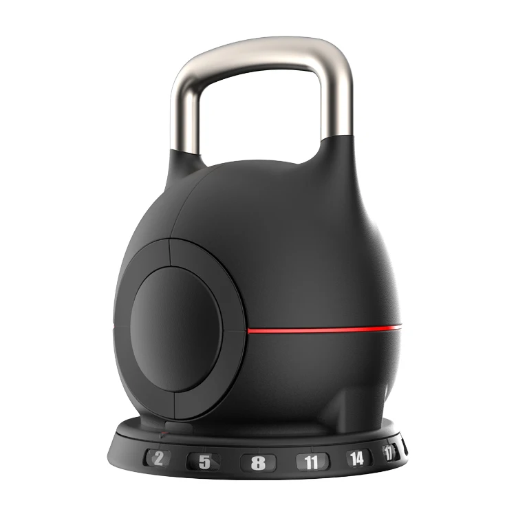 2025 مجموعة Kettlebell من الحديد الأسود المخصصة مقبض وزن المنافسة قابل للتعديل لمعدات الصالة الرياضية حديثًا #1
