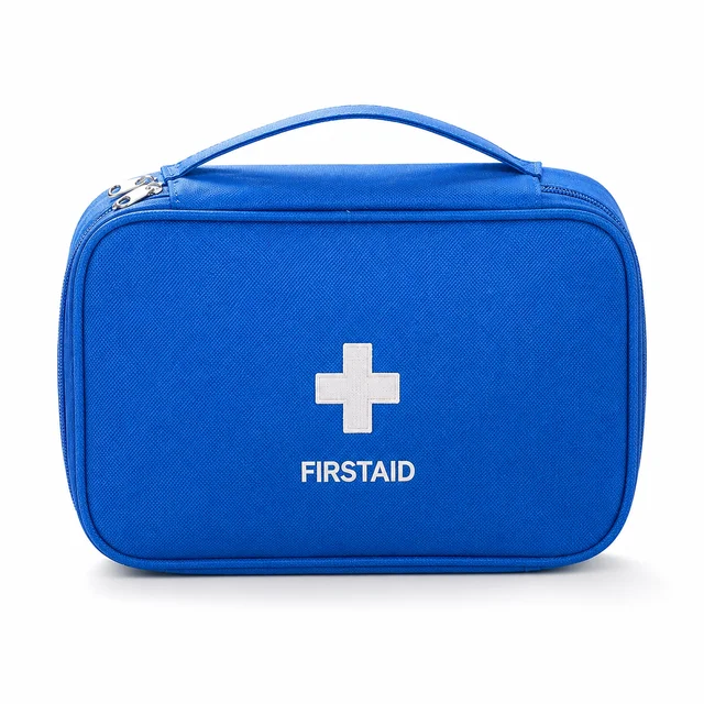 Empty First Aid Bag Portable Emergency Kit Zipper Pouch Oxford Cloth Thick Medical Bag 3