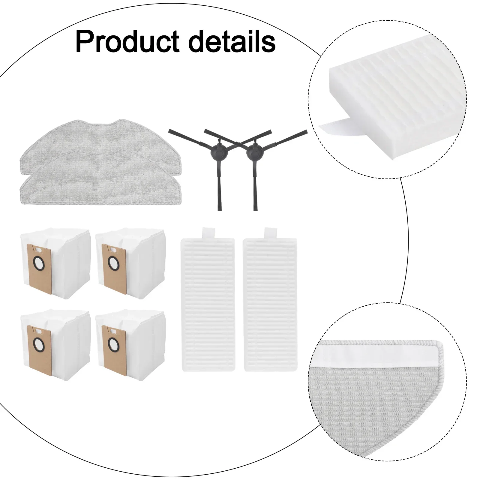 Efficient Vacuum Filter Set Vacuum As Shown Replacement Parts Easy Installation Process Efficient Dust Filters