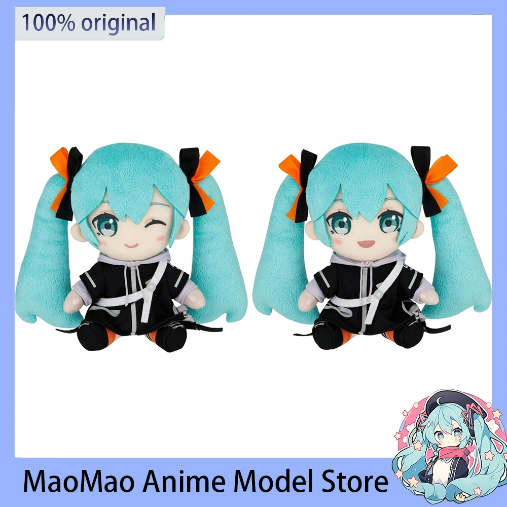 

In Stock Original TAiTO Fashion Hatsune Miku Punk Plush Doll 18CM Children's Collectible Dolls Cartoon Cute Room Decoration Doll