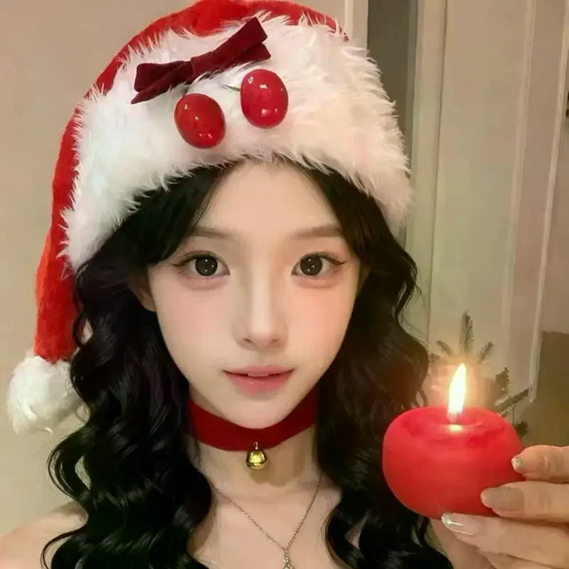 

Рождественская шапка Санта-Клауса, рождественская длинная плюшевая праздничная красная шапка для взрослых и детей, унисекс, 2025 год, праздничные товары для вечеринок, подарки