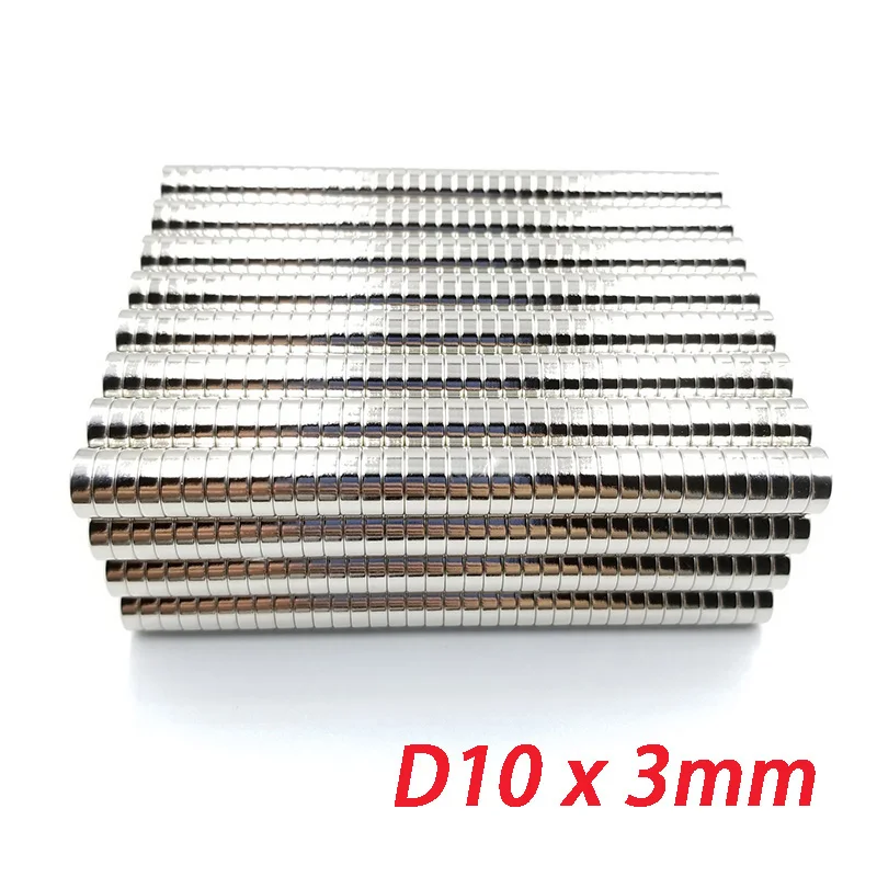 10/20/50PCS 10x1 10x2 10x3mm Round Magnet Super Powerful Magnet Rare Earth Neodymium Ultra Strong Magnets 10x4 10x5 10x6mm