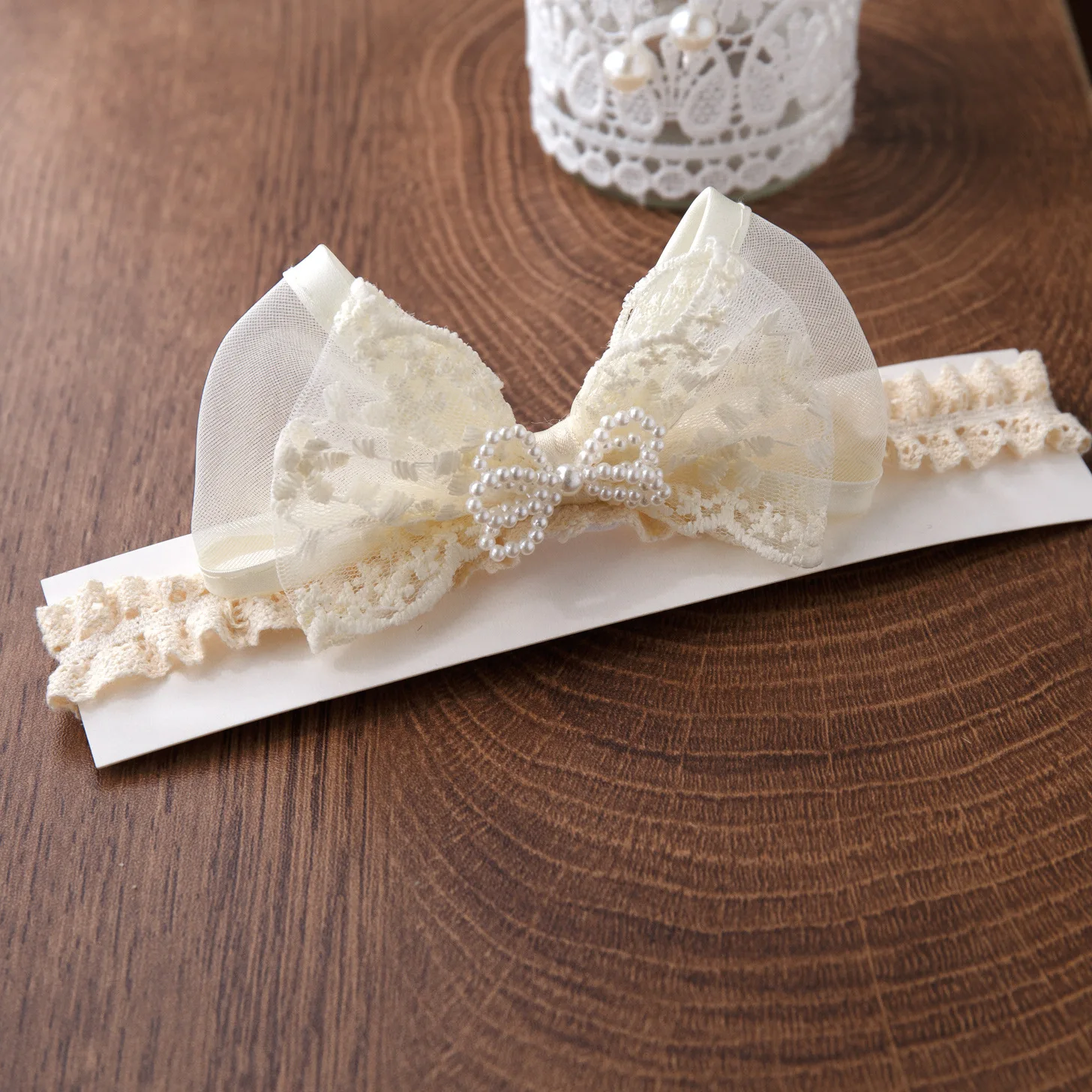 عقال للأميرة الصغيرة طفل الفتيات أغطية الرأس مقوس دانتيل الشيفون Hairbow Headbands كوريا نمط الطفل أغطية الرأس لطيف غطاء الرأس