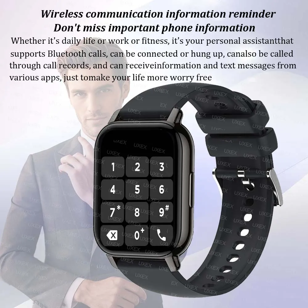 1.83" HD New Smart Watch Men Full Screen Ultra Wireless Call Show Time Call Reminder Custom Photo Watches Ladies For Android Ios