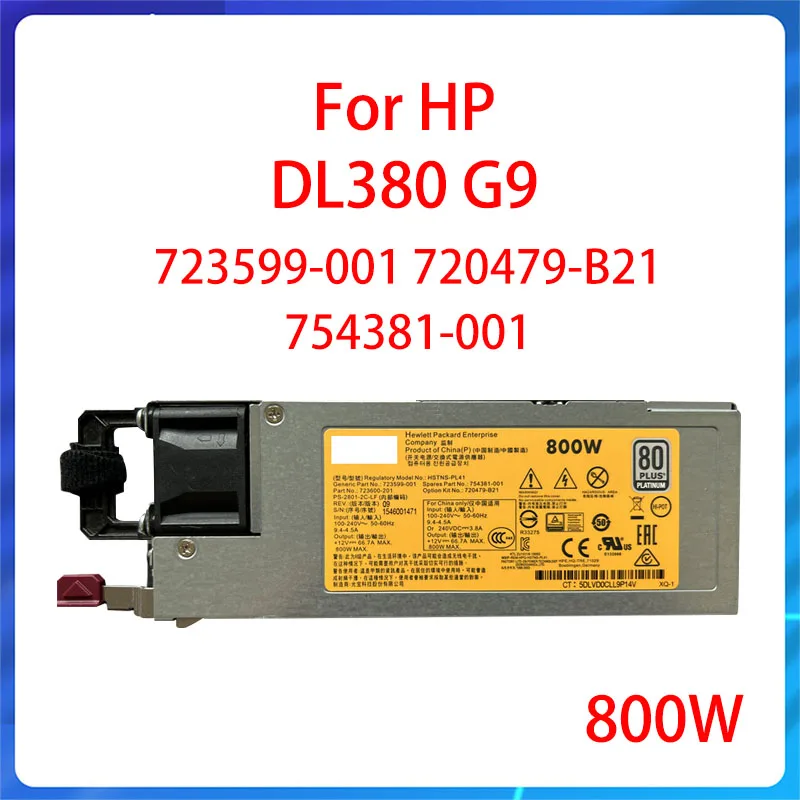 

Original 720479-B21 754381-001 723599-001 for HP DL380 G9 Gen9 Server Power 800W FLEX SLOT PLATINUM HOT PLUG AC Power Supply