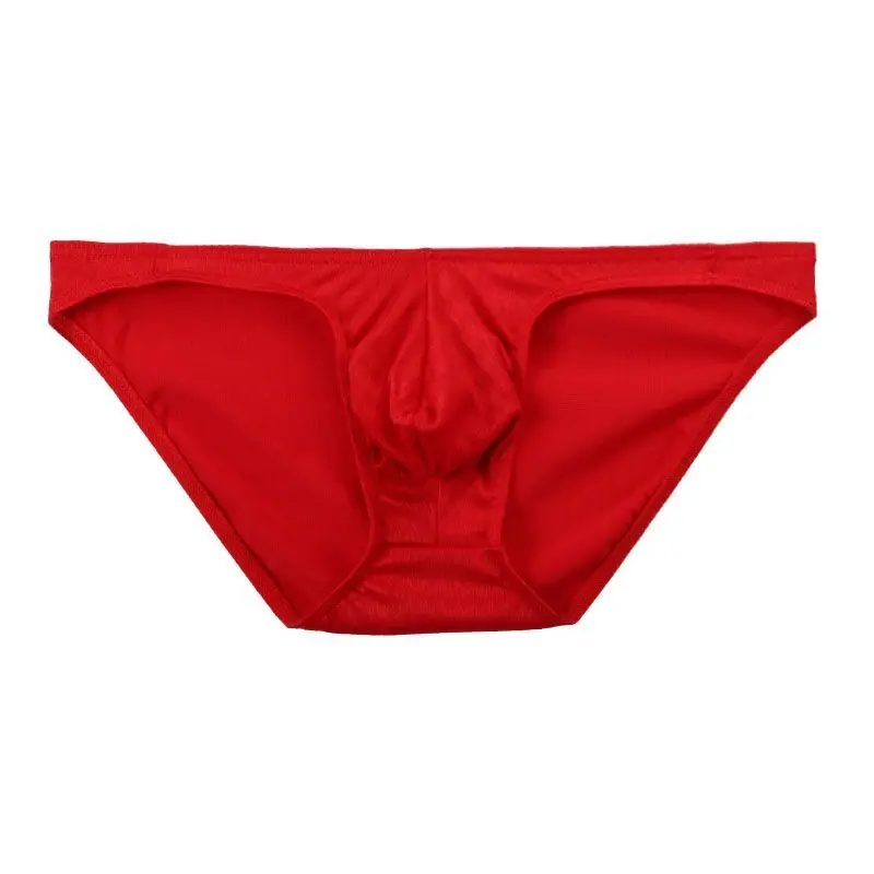 Men's Underwear Sexy Silky Comfortable Soft Sexy Briefs Breathable Low Waisted Triangle Pants Mens Panties Gay Underwear